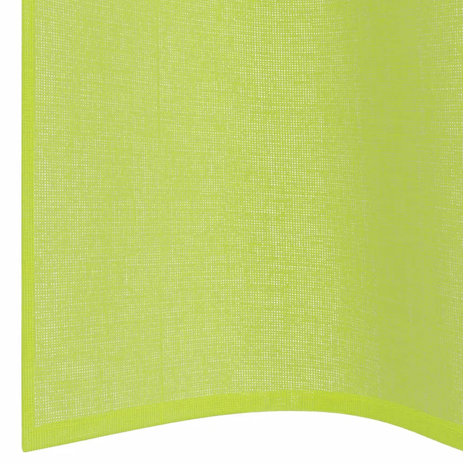 Rideaux en voile avec œillets 2 pcs vert pomme 140x140 cm - 6