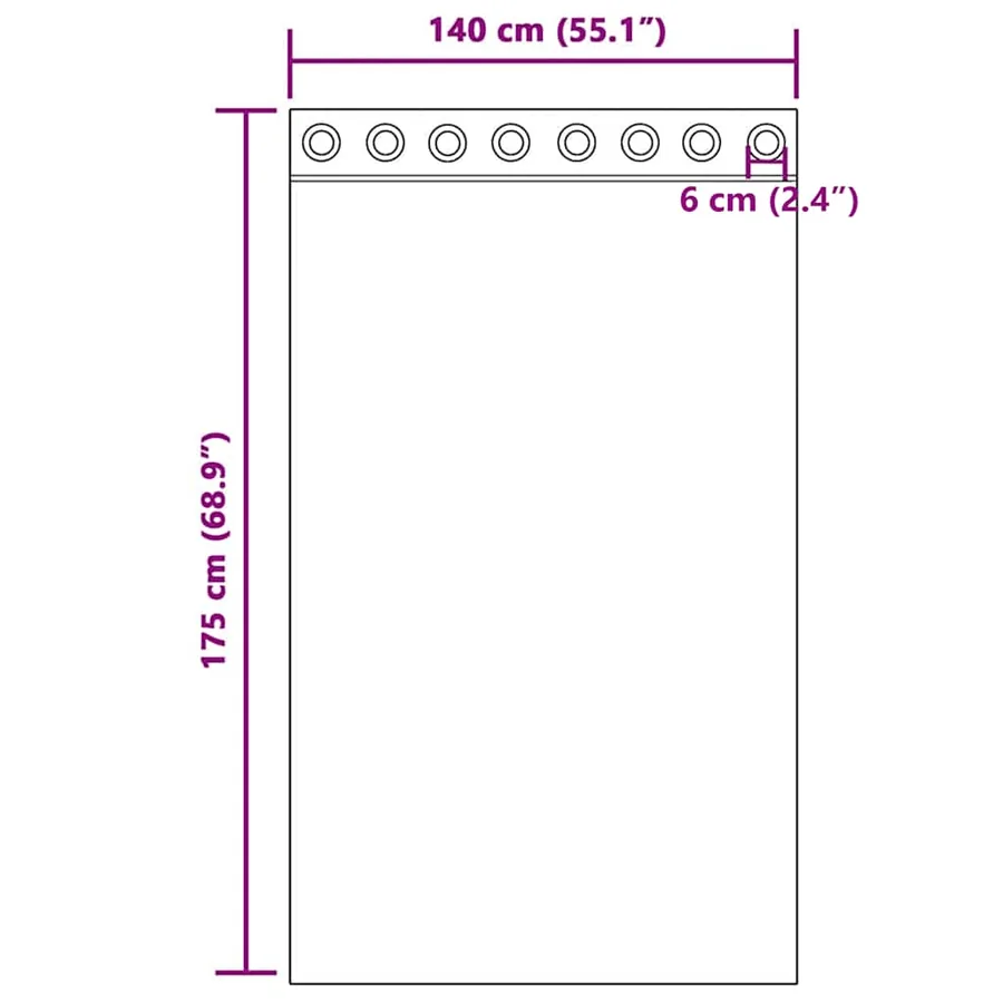 Rideaux en voile avec œillets 2 pcs crème 140x175 cm - 8
