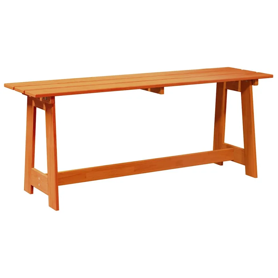 Banc extérieur Marron 119 x 37 x 47 cm Bois de pin massif - 2