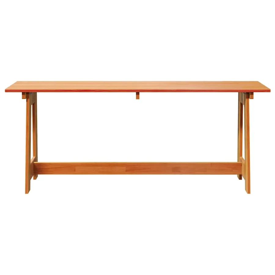 Banc extérieur Marron 119 x 37 x 47 cm Bois de pin massif - 4