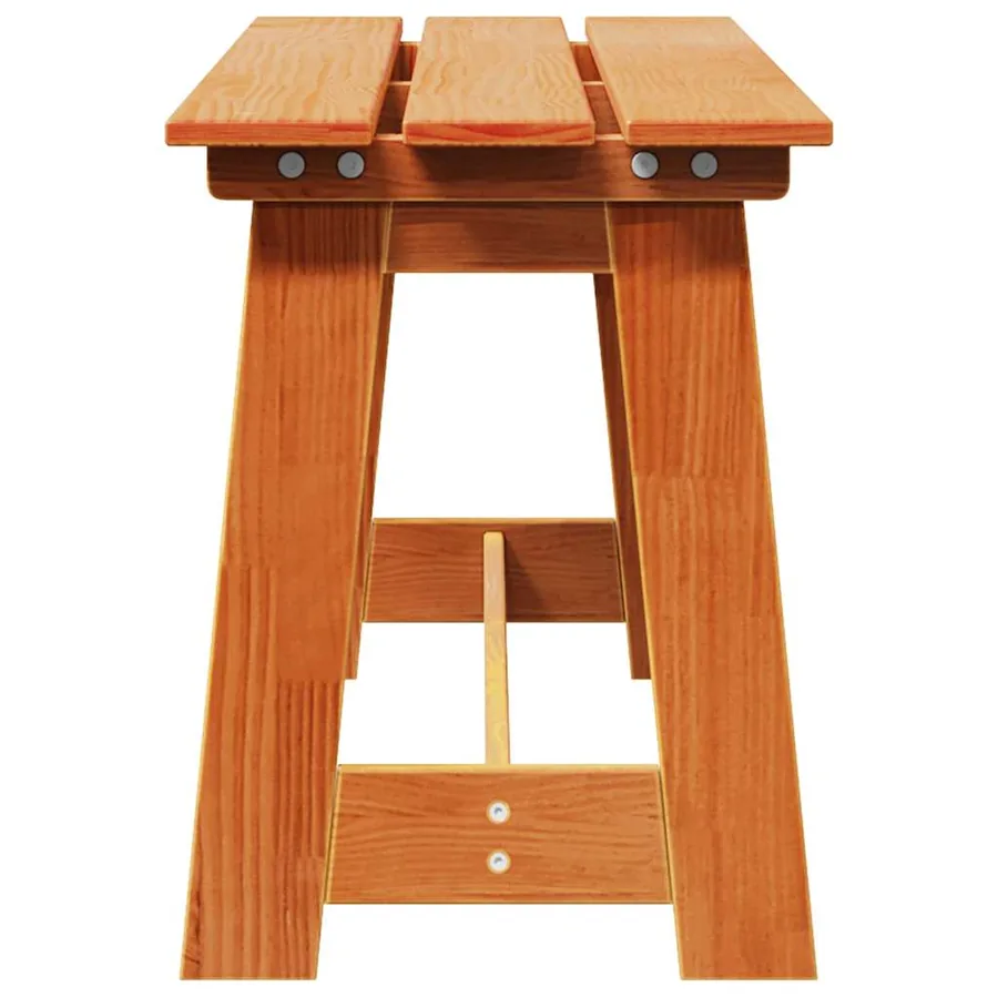 Banc extérieur Marron 119 x 37 x 47 cm Bois de pin massif - 5