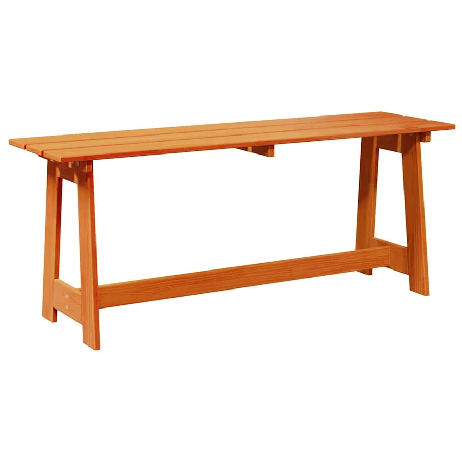 Banc extérieur Marron 119 x 37 x 47 cm Bois de pin massif - 6