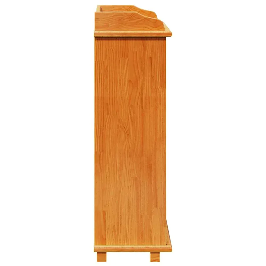 Étagère à vin Marron 58 x 28 x 90 cm Bois de pin massif - 7