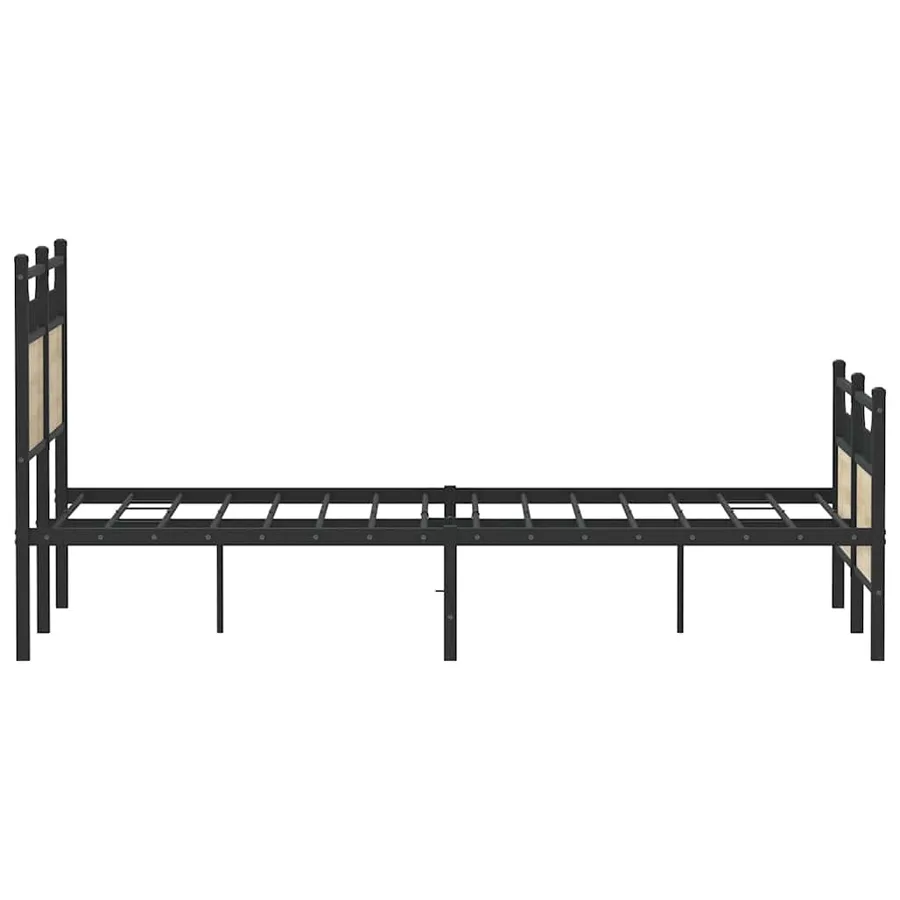 Cadre de lit sans matelas chêne sonoma 137x190 cm - 7