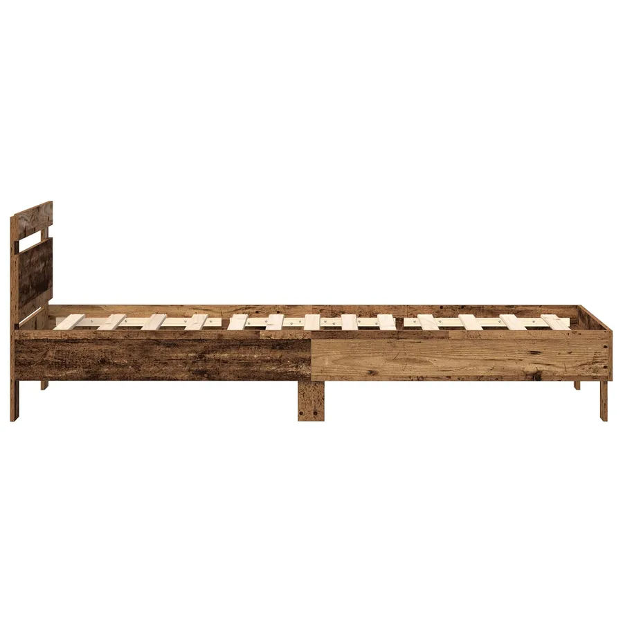 Cadre de lit Bois ancien 100 x 200 cm Bois d'ingénierie - 7