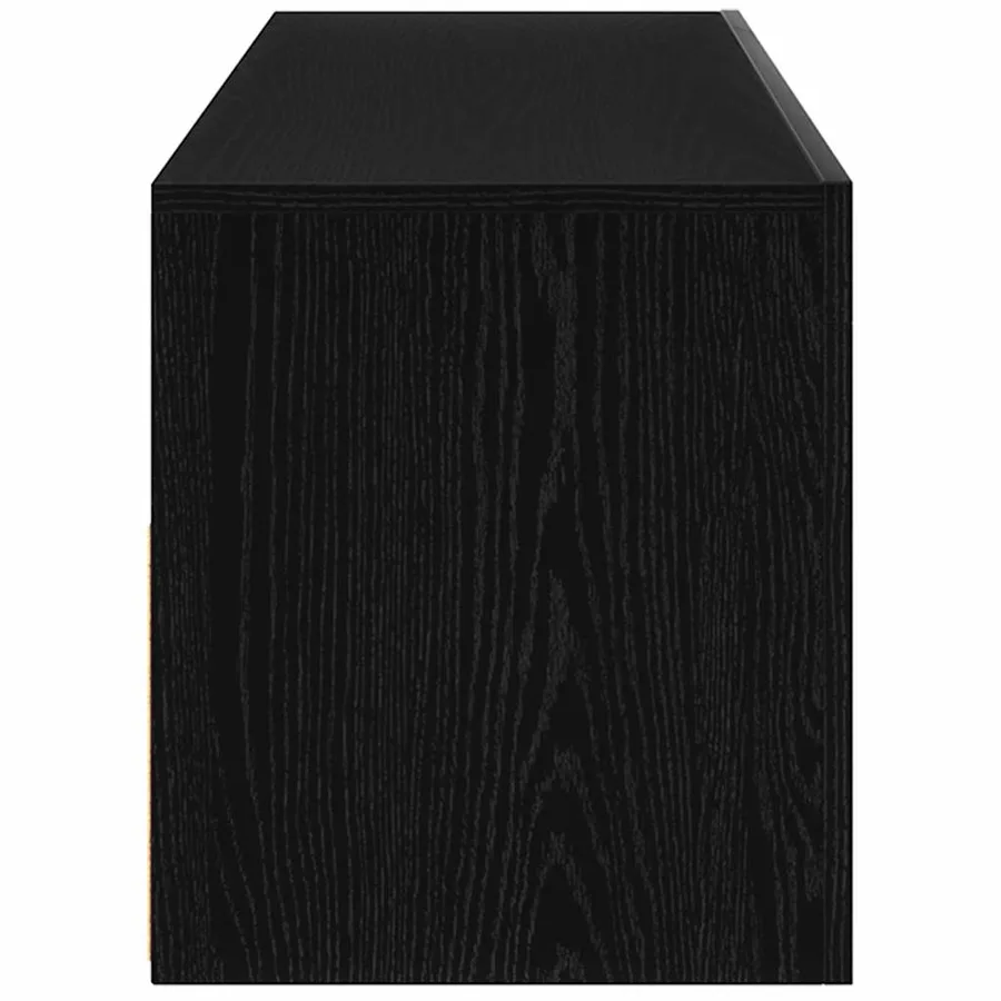 Meuble TV avec LED Chêne noir 90 x 35 x 40 cm Bois d'ingénierie - 7