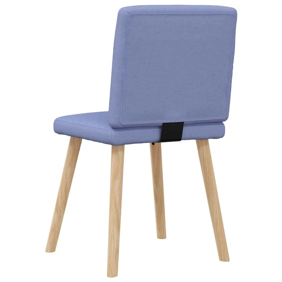 Chaises à manger lot de 6 bleu jean tissu - 6