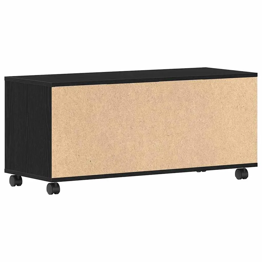 Meuble TV Noir 90 x 35 x 40,5 cm Bois d'ingénierie - 7
