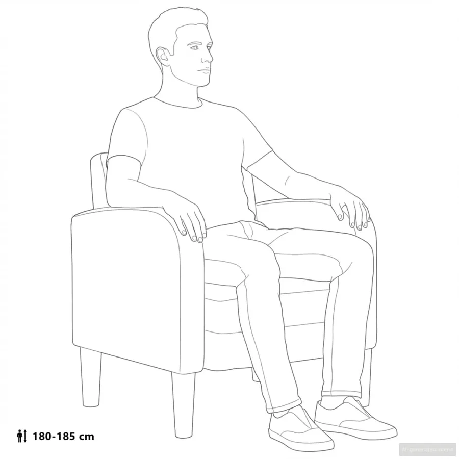 Chaise de canapé avec accoudoirs crème 54 cm similicuir - 9