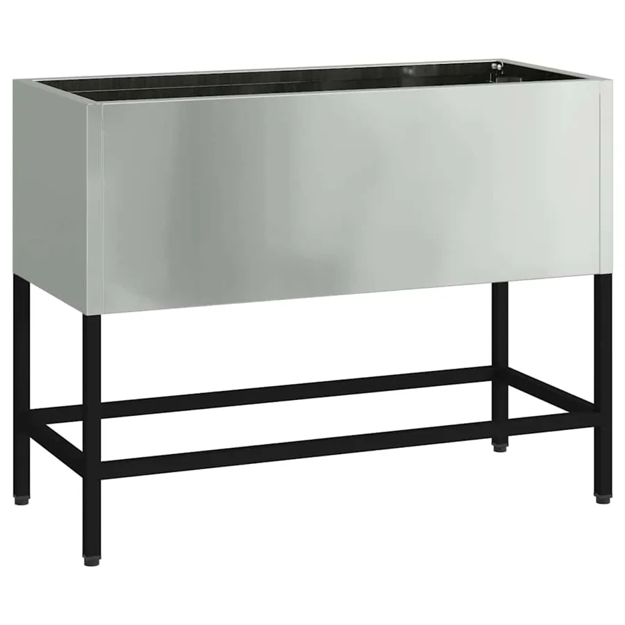 Bac de jardin surélevé Argent 60 x 26 x 45 cm Acier galvanisé - 2