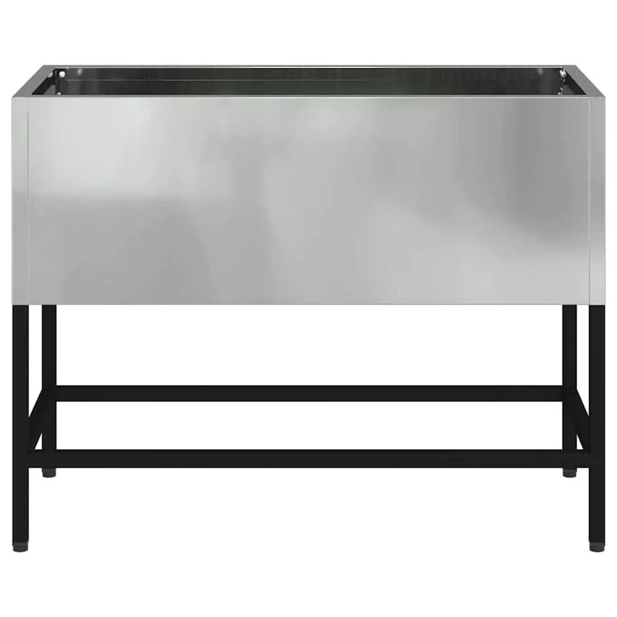 Bac de jardin surélevé Argent 60 x 26 x 45 cm Acier galvanisé - 5