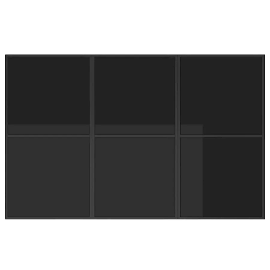 Ensemble de salle à manger pour jardin 11 pcs Noir Acier - 7
