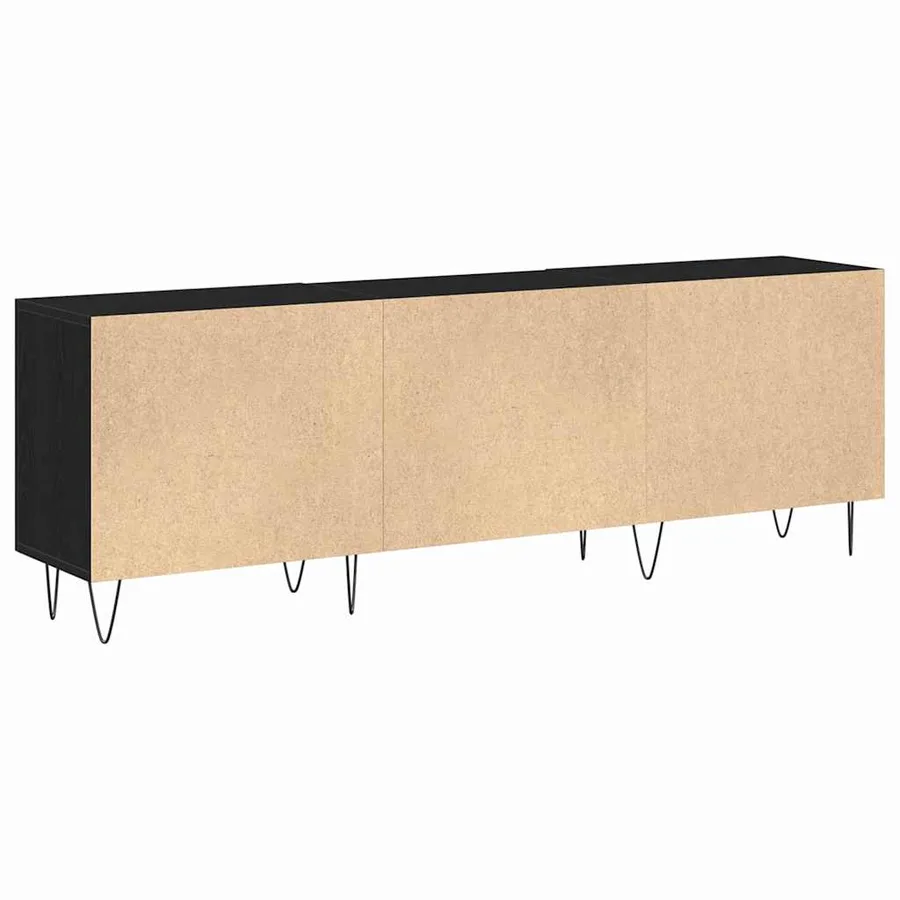Ensemble meuble TV Montage mural Chêne noir 150 x 30 x 50 cm - 6