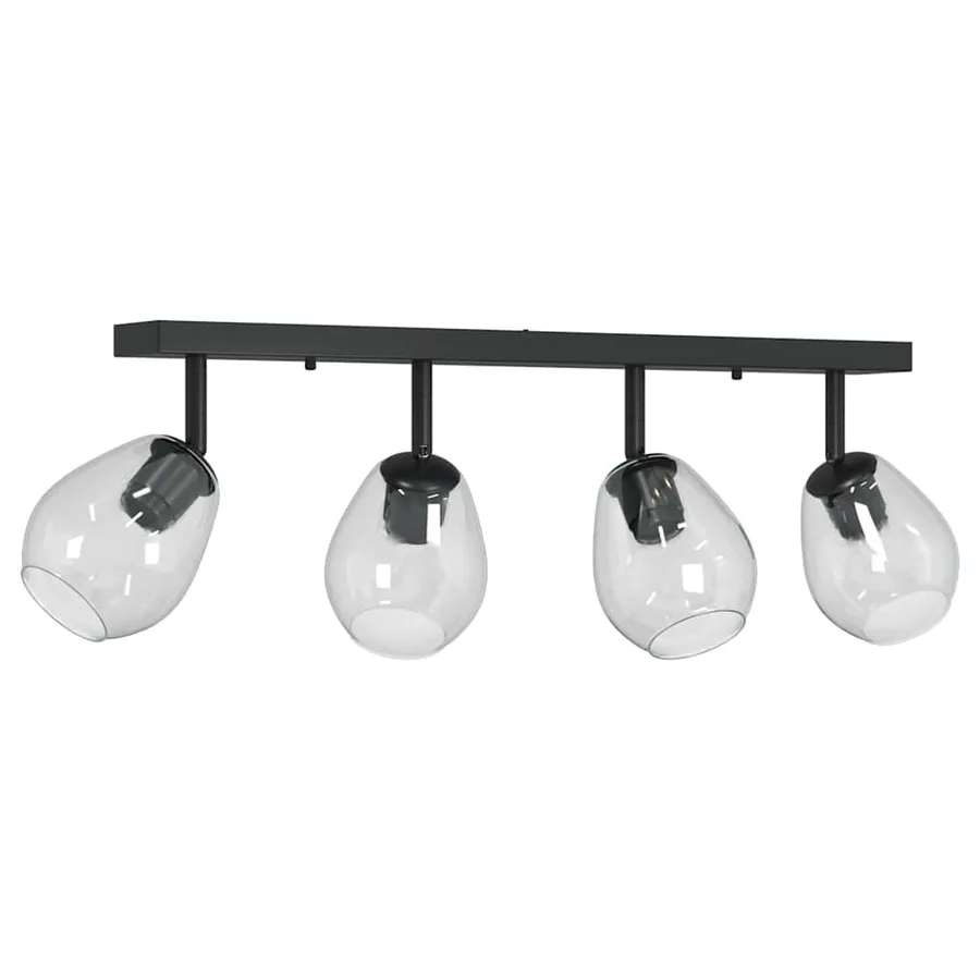 Spot de plafond Noir 73,5 x 13 x 26 cm Verre et métal - 2