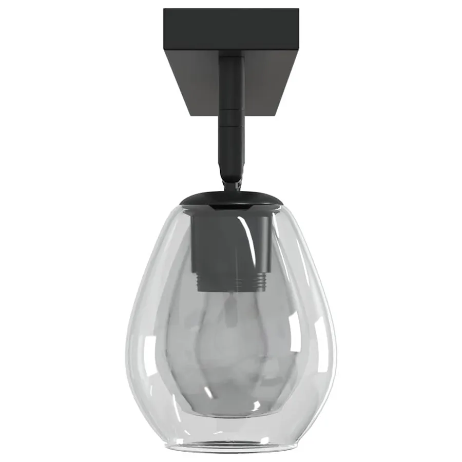 Spot de plafond Noir 73,5 x 13 x 26 cm Verre et métal - 7