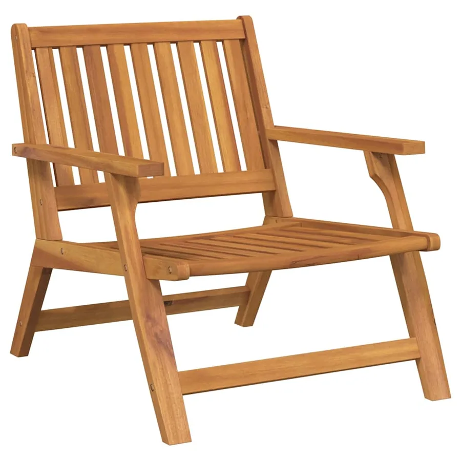 Chaise de jardin 3 pcs Marron Bois d'Acacia Massif - 7