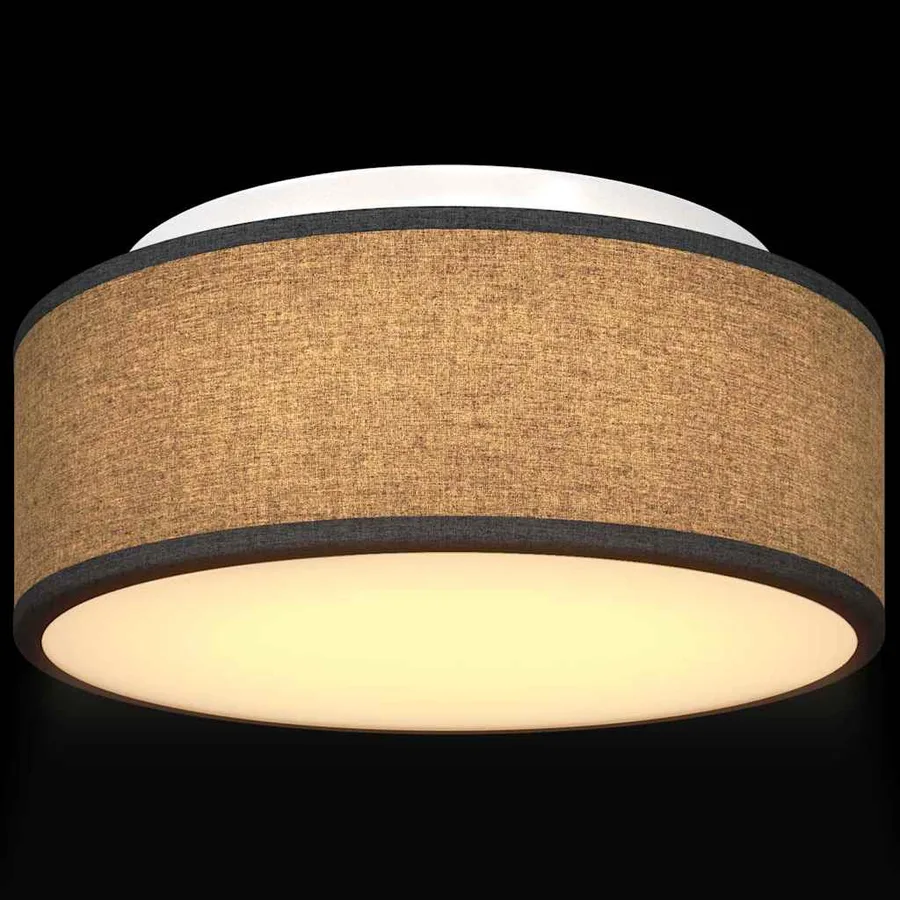 Lampe de plafond Noir 30 x 30 x 13,5 cm tissu - 11