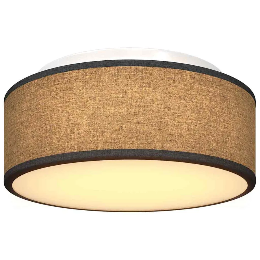 Lampe de plafond Noir 30 x 30 x 13,5 cm tissu - 8