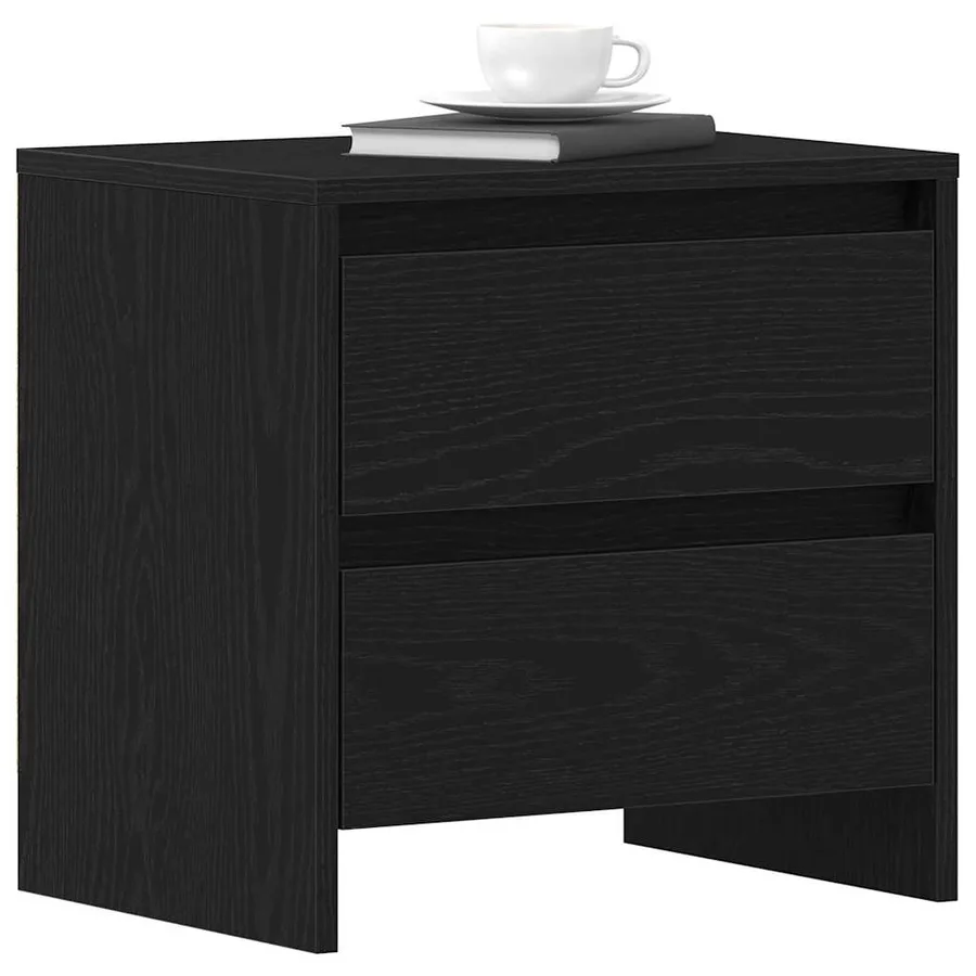 Cabinet de chevet 2 pcs Chêne noir 45 x 34 x 44,5 cm - 3