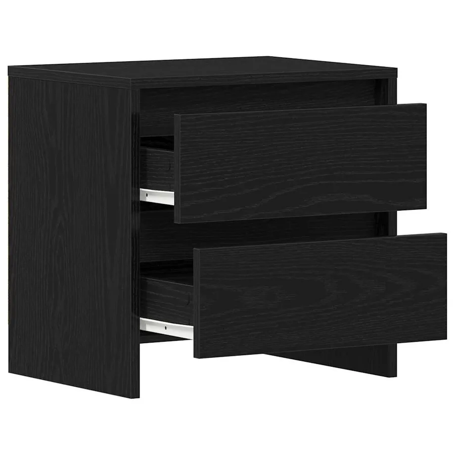 Cabinet de chevet 2 pcs Chêne noir 45 x 34 x 44,5 cm - 5
