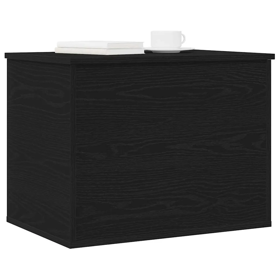 Boîte de Rangement Chêne noir 60 x 42 x 46 cm Bois d'ingénierie - 3