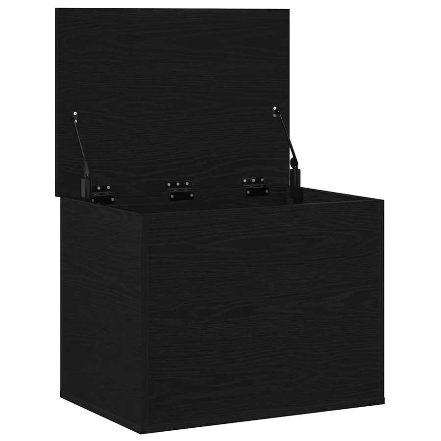 Boîte de Rangement Chêne noir 60 x 42 x 46 cm Bois d'ingénierie - 5