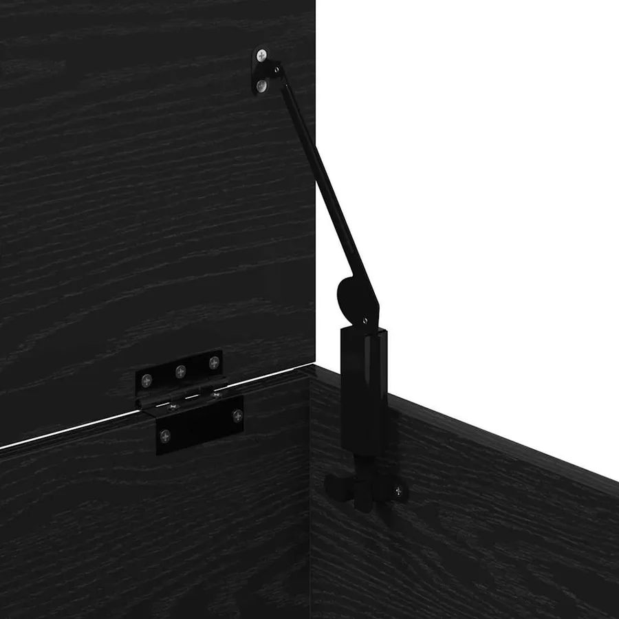 Boîte de Rangement Chêne noir 60 x 42 x 46 cm Bois d'ingénierie - 9