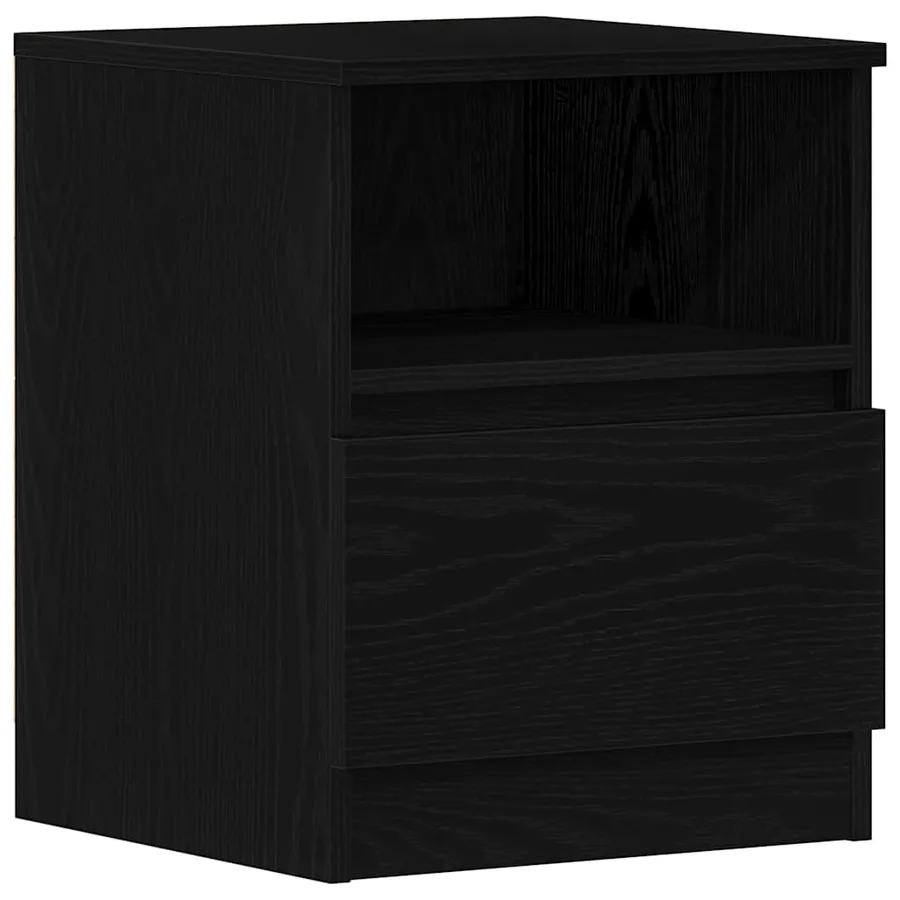 Cabinet de chevet avec tiroir 2 pcs Chêne noir 40 x 40 x 50 cm - 2