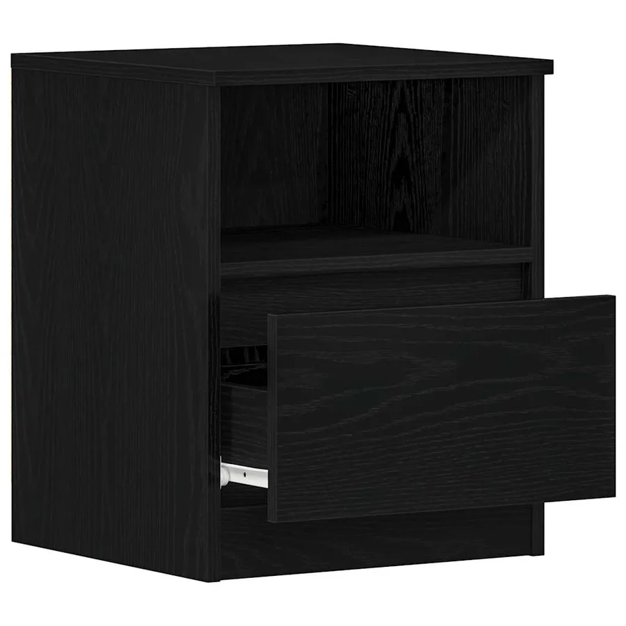 Cabinet de chevet avec tiroir 2 pcs Chêne noir 40 x 40 x 50 cm - 5