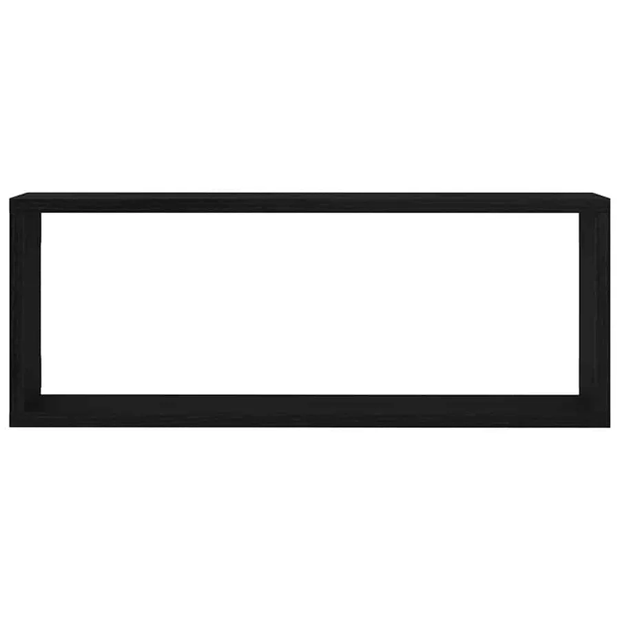 Étagères Murales avec étagère 4 pcs Chêne noir 60 x 15 x 23 cm - 7