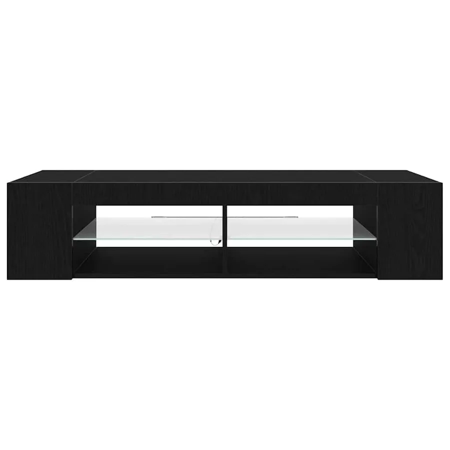 Meuble TV Chêne noir 135 x 39 x 30 cm Bois d'ingénierie - 7