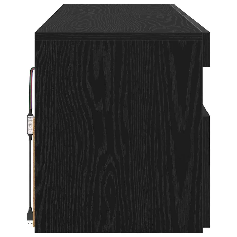 Meuble TV 2 pcs Chêne noir 60 x 35 x 40 cm Bois d'ingénierie - 11