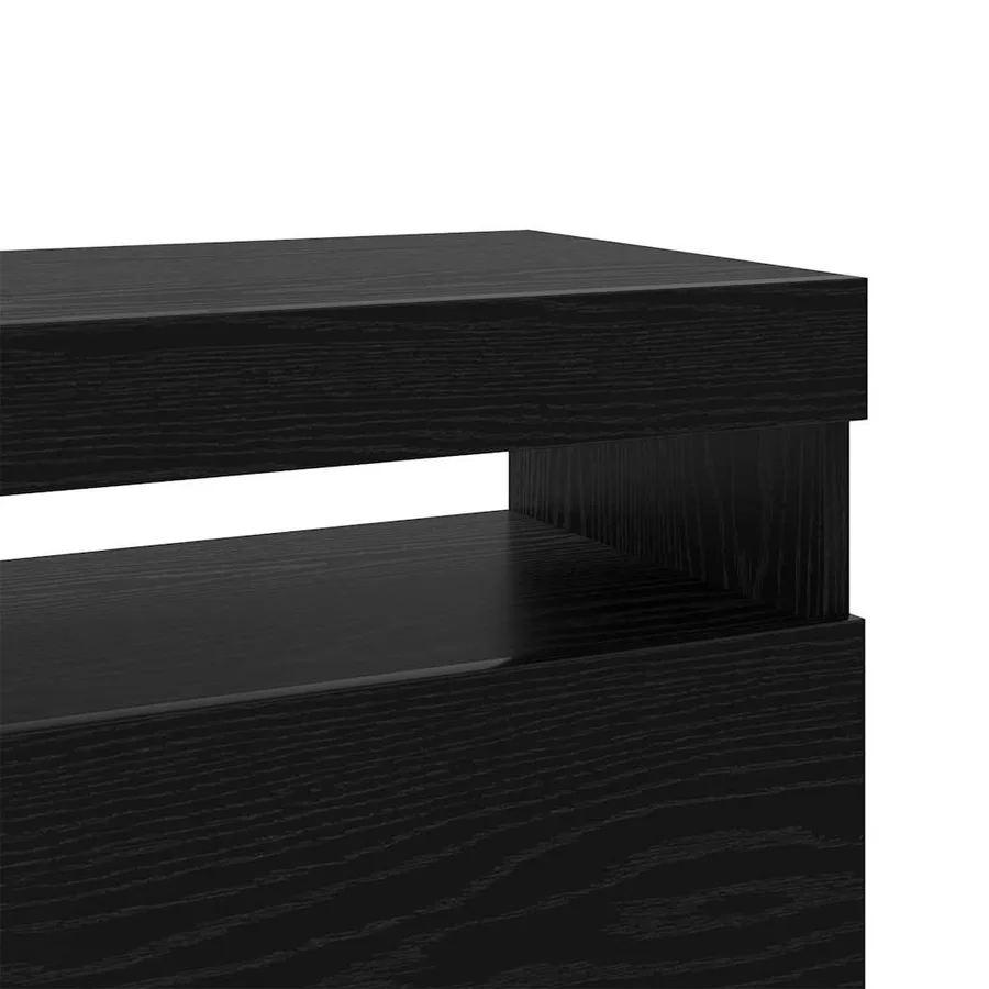 Meuble TV 2 pcs Chêne noir 60 x 35 x 40 cm Bois d'ingénierie - 14