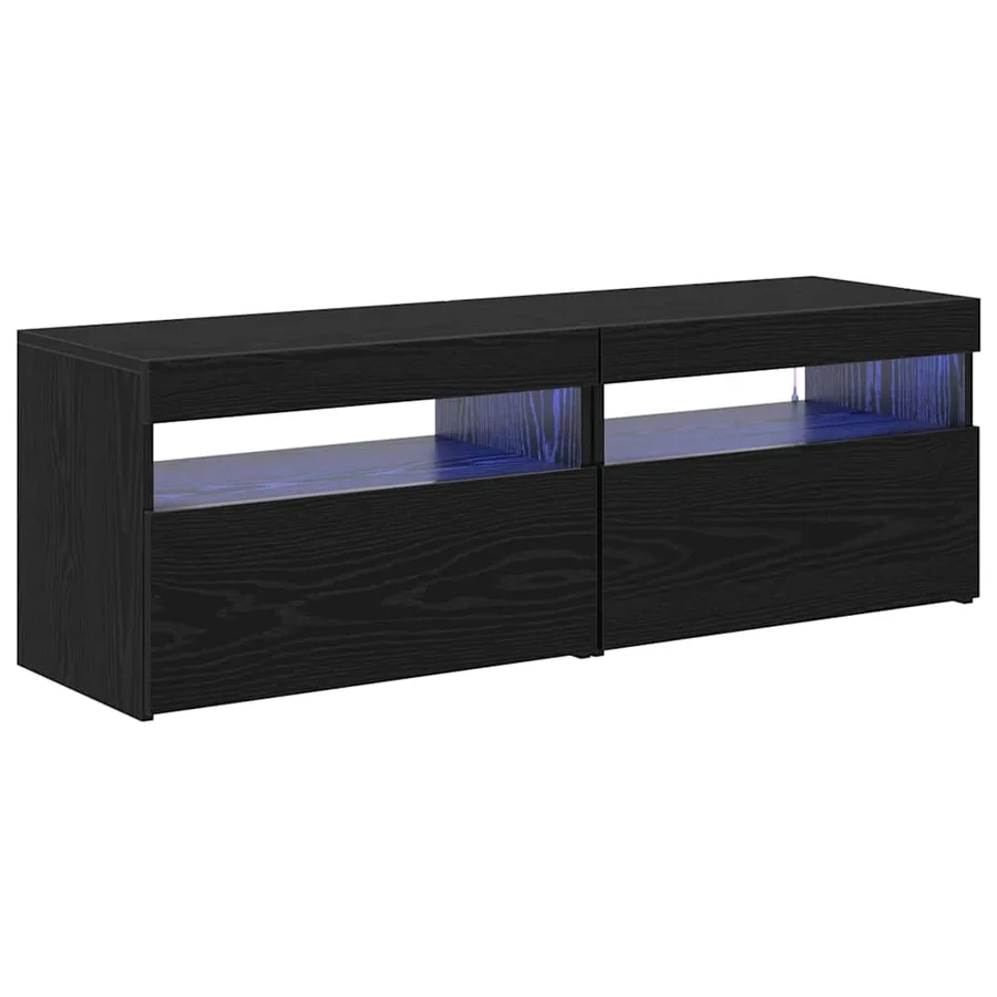 Meuble TV 2 pcs Chêne noir 60 x 35 x 40 cm Bois d'ingénierie - 2