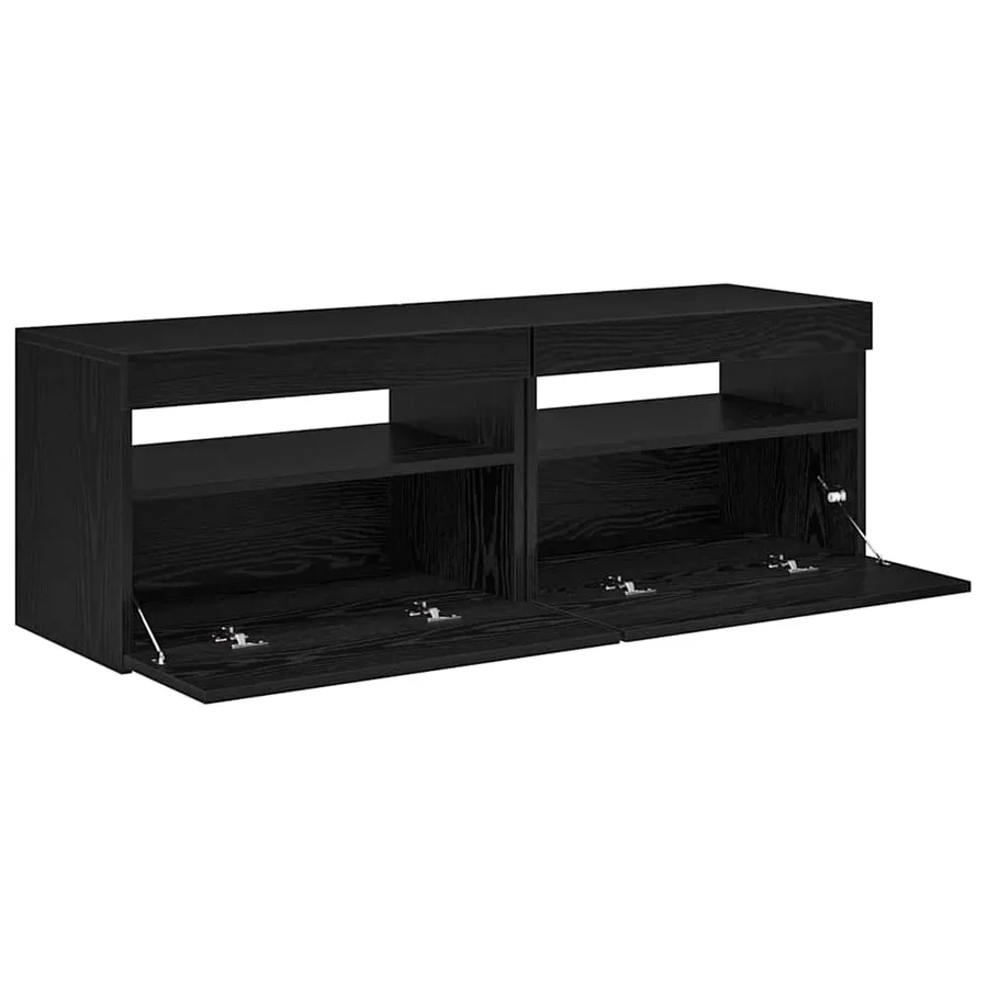 Meuble TV 2 pcs Chêne noir 60 x 35 x 40 cm Bois d'ingénierie - 9