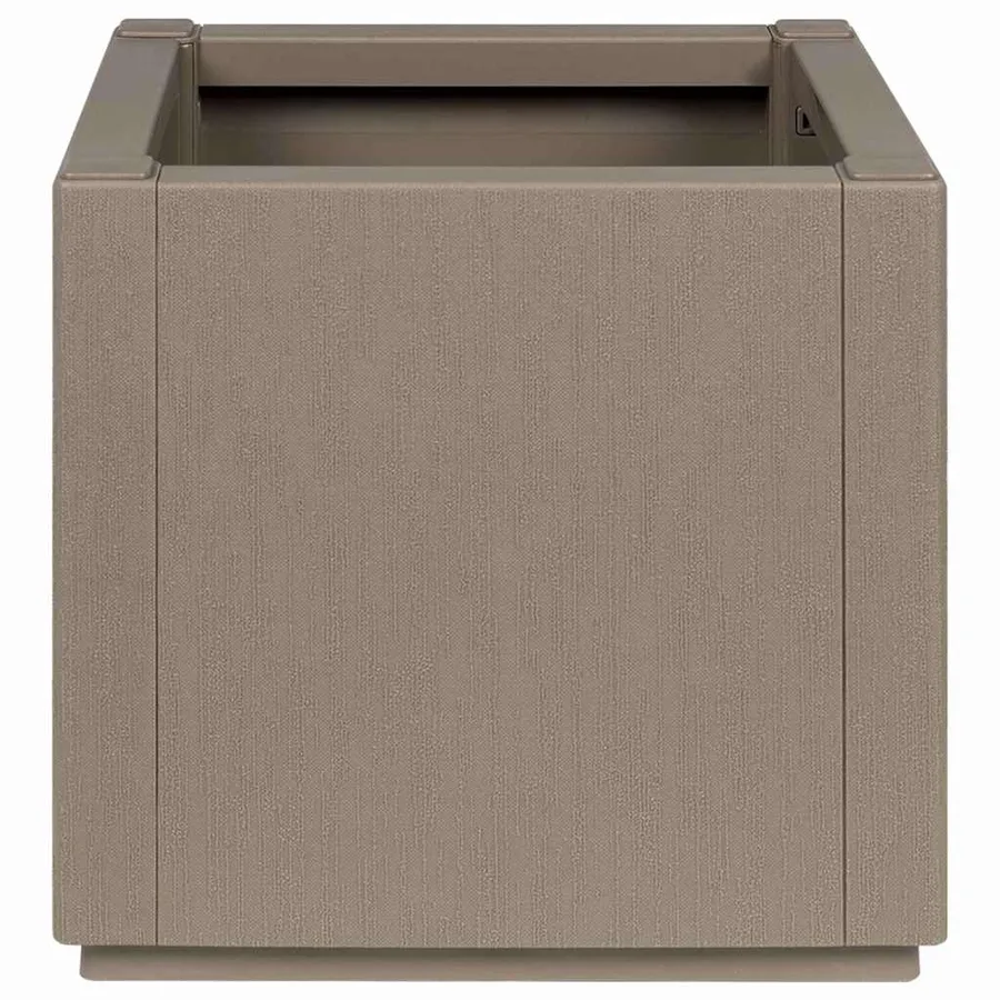 Boîte de fleurs de jardin Marron Clair 36 x 36 x 35 cm PP - 4