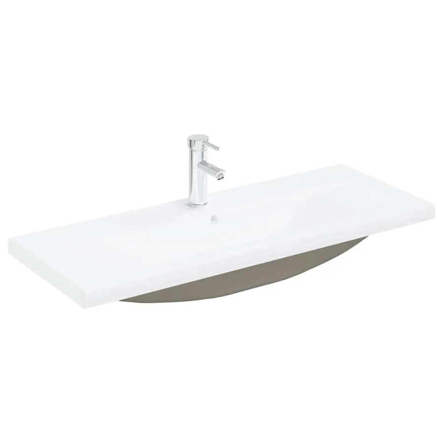 Meuble de Lavabo de Salle de Bain Chêne noir 100 x 39 x 62 cm - 5
