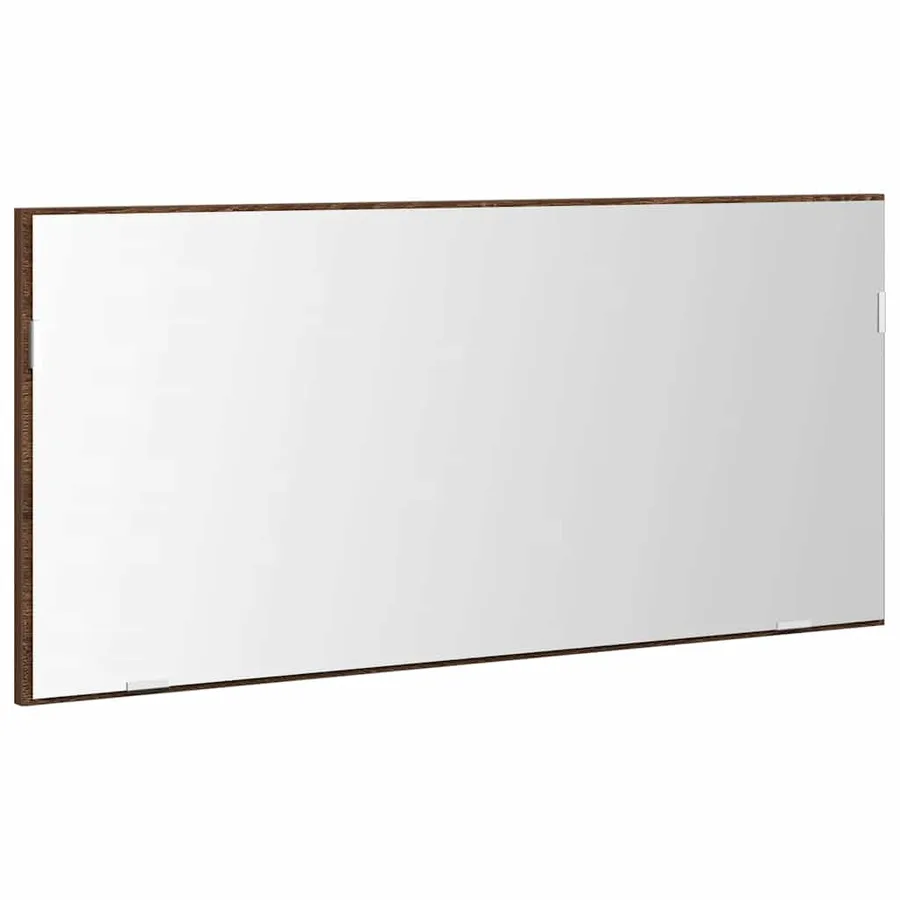 Miroir Chêne marron 80 x 37 cm Verre et Bois Ingénierie - 2