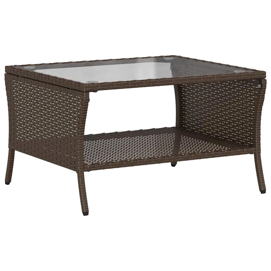Ensemble de canapé de jardin 6 pcs avec coussins marron résine tressée - 7