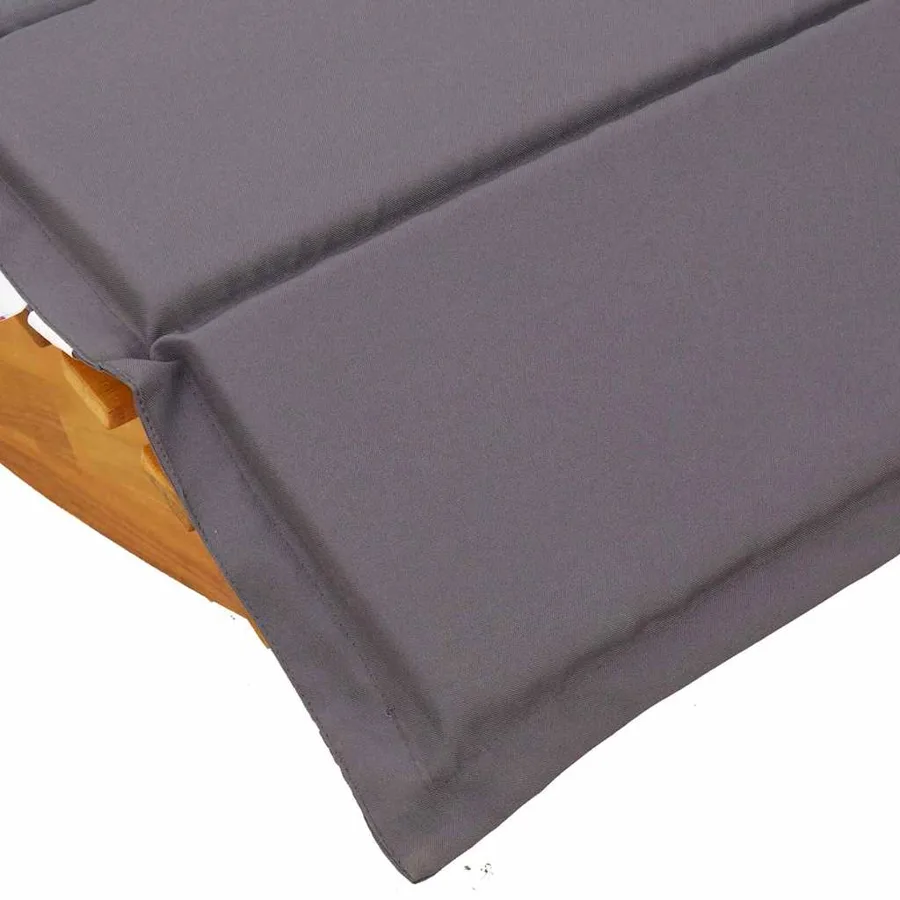 Transat avec coussin 2 pcs Marron Bois d'Acacia Massif - 9