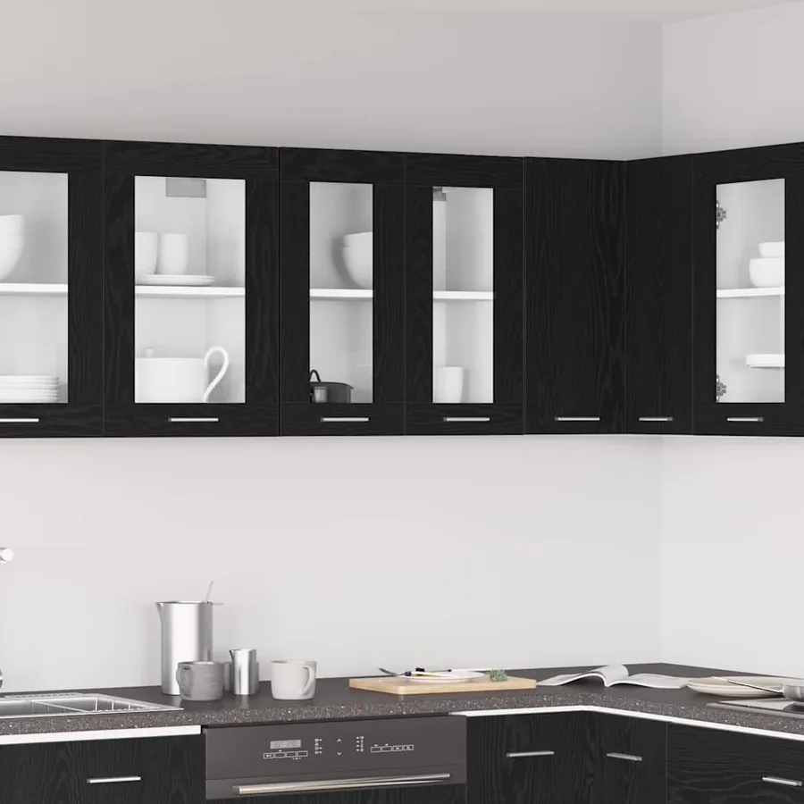 Armoire suspendue Chêne noir 60 x 31 x 60 cm Bois d'ingénierie