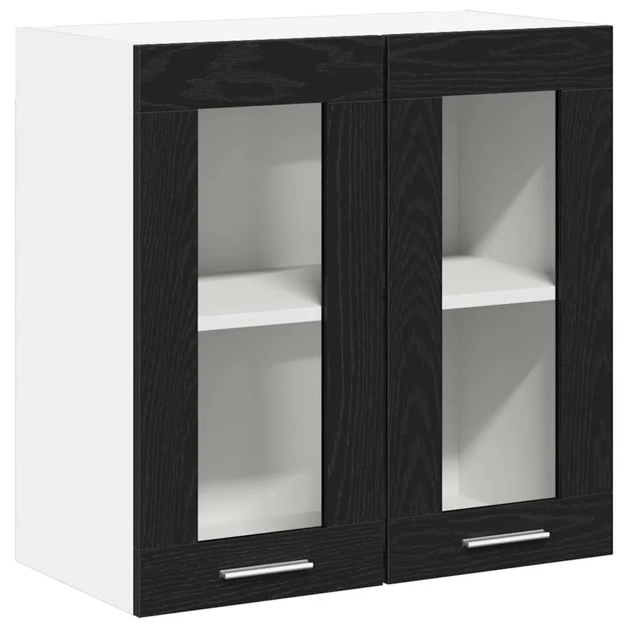 Armoire suspendue Chêne noir 60 x 31 x 60 cm Bois d'ingénierie - 2