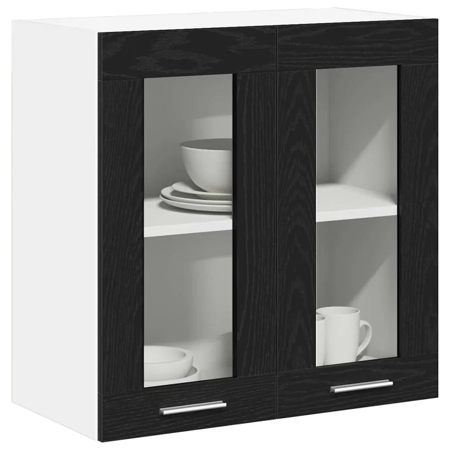 Armoire suspendue Chêne noir 60 x 31 x 60 cm Bois d'ingénierie - 3