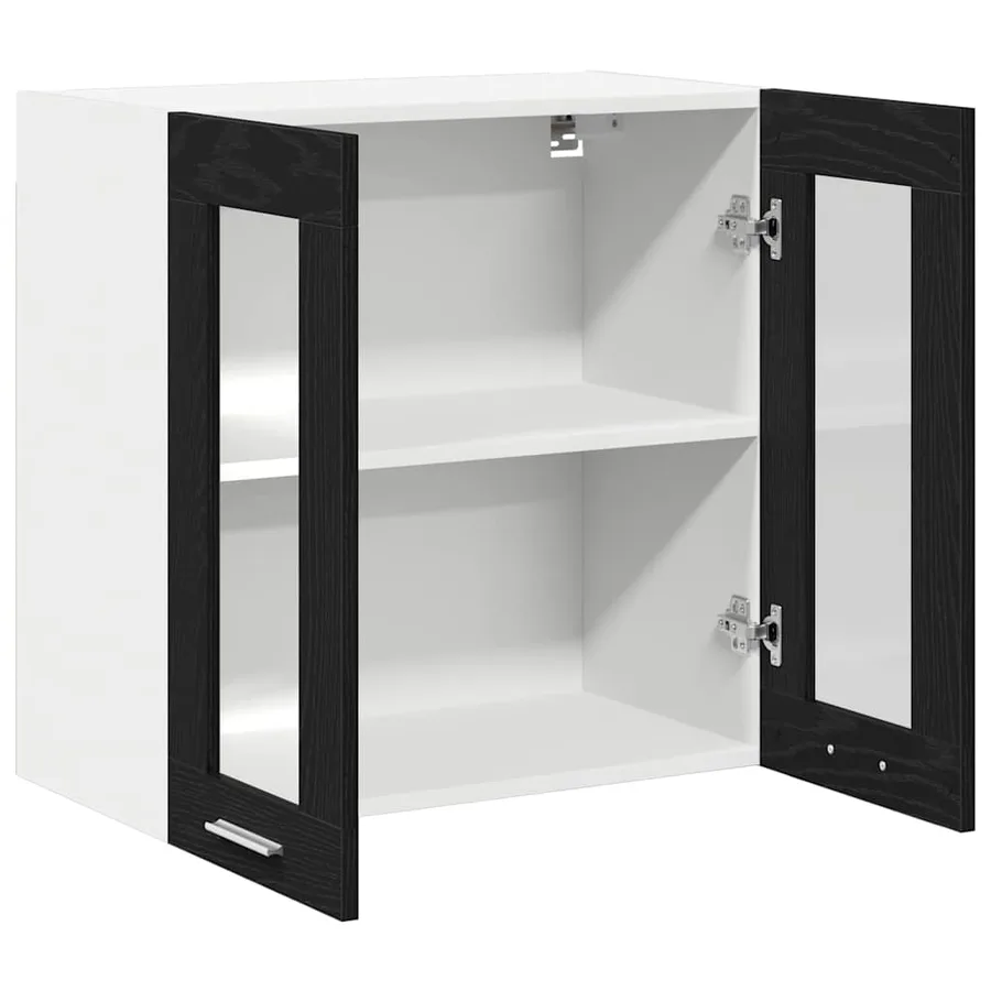 Armoire suspendue Chêne noir 60 x 31 x 60 cm Bois d'ingénierie - 5