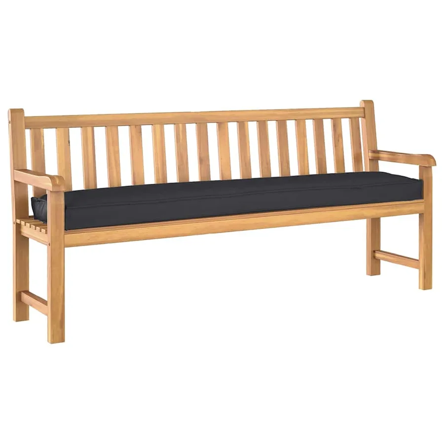 Set de coussins de palette 2 pcs Noir 200 x 40 x 8 cm - 3