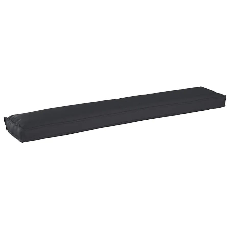 Set de coussins de palette 2 pcs Noir 200 x 40 x 8 cm - 7