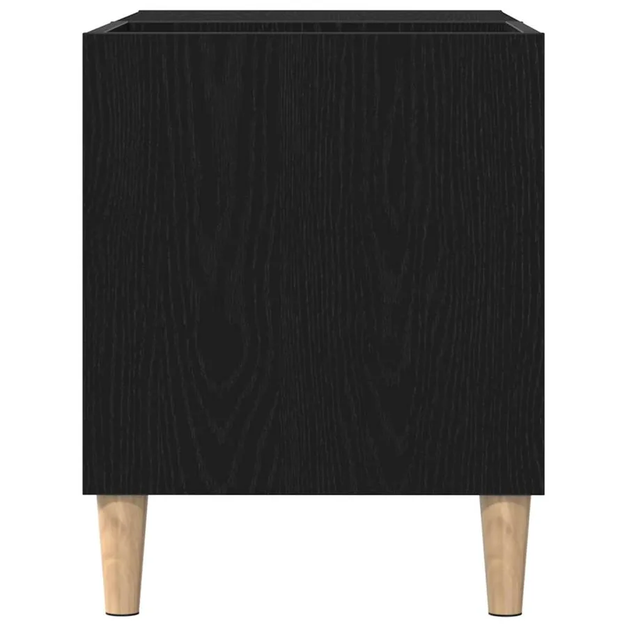 Meuble à vinyles Chêne noir 84,5 x 38 x 48 cm Bois d'ingénierie - 7