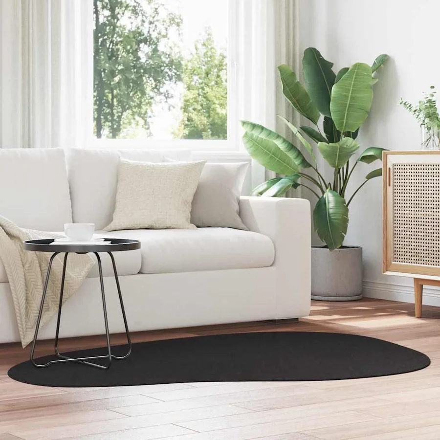 Tapis de surface HUARTE Noir 120 x 170 cm Polyester