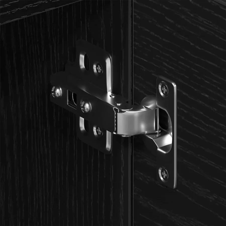 Meuble TV Chêne noir 150 x 30 x 50 cm Bois d'ingénierie - 9