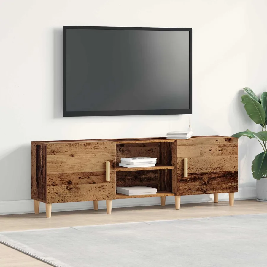 Meuble TV Bois ancien 150 x 30 x 50 cm Bois d'ingénierie
